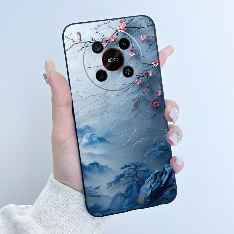 Милый Мультяшный Чехол Для ZTE Blade V70 MAX / ZTE Nubia V70 Max Печатный Корпус Защитная Крышка Мягкий Силикон Черный Корпус