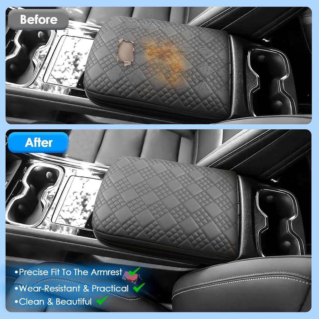 Чехол на центральную консоль 2024 2025 2026 для Chevrolet Traverse (LS/LT/Z71/High Country/RS), Мягкая и удобная кожаная накладка на подлокотник 2026 2025 Chevy