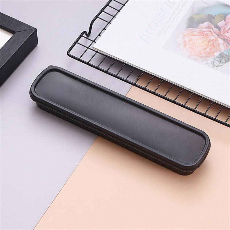 Wheat Straw Tableware Box Multicolor Portable Cutlery Case Spoon Fork Storage Box Students Household Dinnerware Bag Kitchen Tool