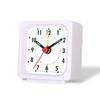 1PC Square Desk Alarm Clock Acrylic Frame Quartz Clock Accurate Time Student Wake Up Clock Bedside Clock for Bedroom Home Decor2