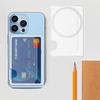 Transparent Magnetic Phone Card Case Back Cover For Iphone 12 For Magsafe For Samsung Xiaomi Huawei For Id Card Bank Card