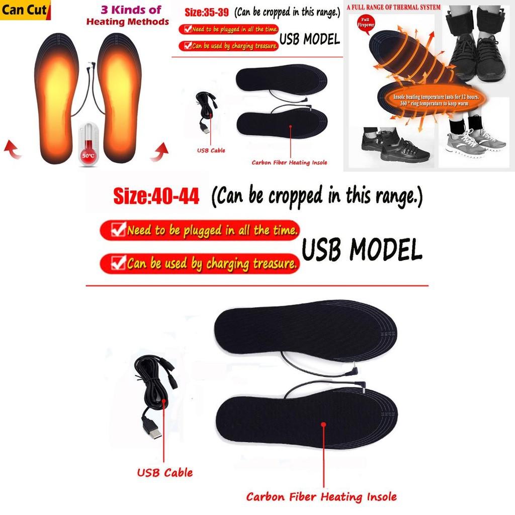 Cozy Electric Heated Shoe Insoles With Usb For Winter Warmth And Comfort