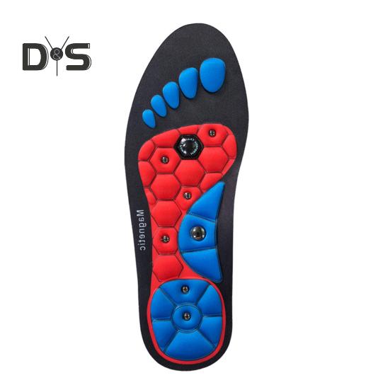 1 пара магнитотерапевтических стелек, акупрессурные массажные стельки для мужчин и женщин, вставки для ног, улучшающие циркуляцию крови, снимающие давление