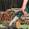 6 Inch Cordless Electric Pruning Saw Rechargeable One-handed Woodworking Tool Mini Green Chain Saw for Wood Cutting Spliting