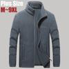 Erkaklar uchun katta o'lchamdagi softshell flis kurtkalar, erkaklar uchun issiq svitshatlar, termal palto, shamdan himoya qiluvchi, sport kiyimi, brend kiyimi 7XL 8XL 9XL