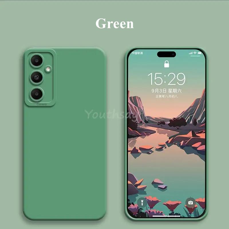 Для Samsung Galaxy A55 5G чехол Samsung Galaxy A55 Funda Camera Protector жидкий силиконовый чехол-накладка цвета конфет Galaxy A55