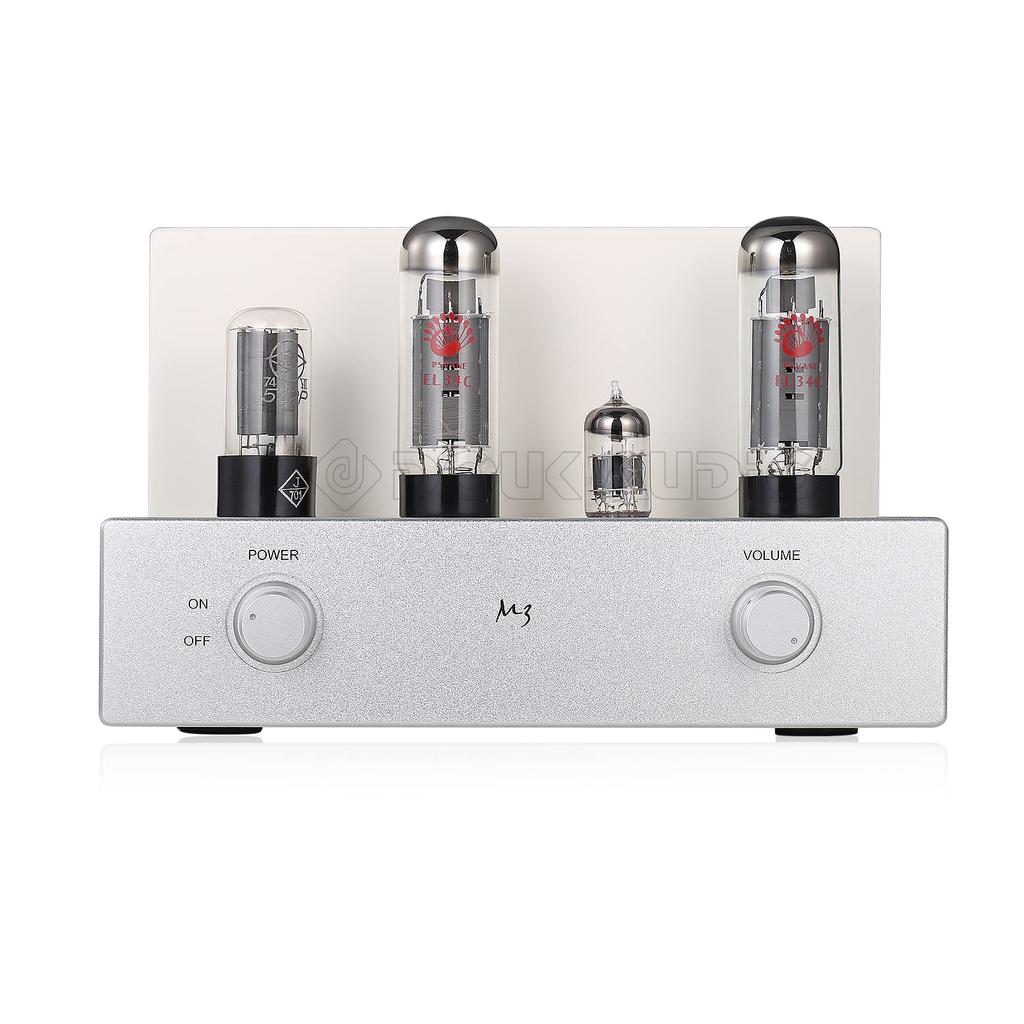 Nobsound Mini EL34 Vacuum Tube Amplifier Single End Class A Power Amplifier 8W X 2 Cannot Be Shipped by Mail Built-in Hi-Fi (Silver)
