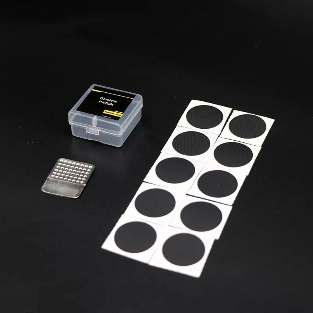 10PCS Self-Adhesive Bicycle Inner Tire Repair Kit Rubber Iron Tire Patch Kit Bike