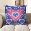 2D Heart-Themed Starry Pillowcases For Home Decor Pattern Cushion Cover Suitable For Sofa Bedroom Car Pillow Cover