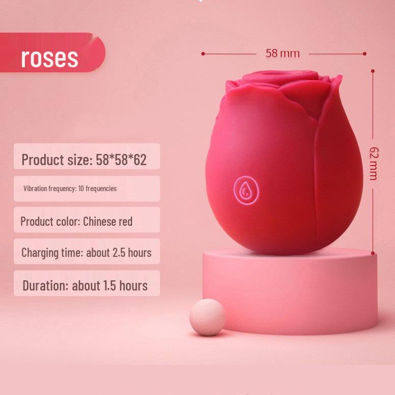 Cross-Border Rose Vibrator: Sucking, Jumping Egg & Vibrating Massager for Women