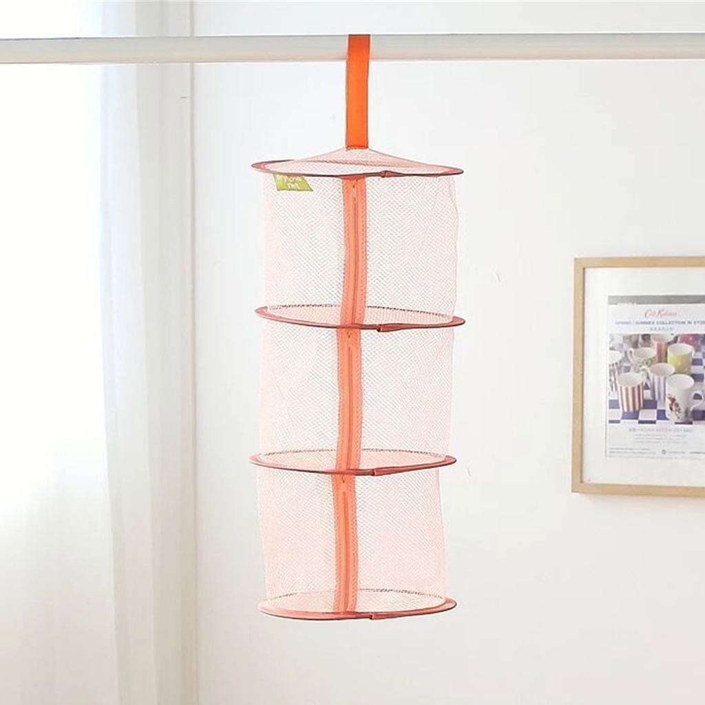Ветрозащитная сетка для сушки бюстгальтеров на молнии, 3-слойная подвесная сетка, сетка для хранения, подвесная корзина для сушки одежды, органайзер
