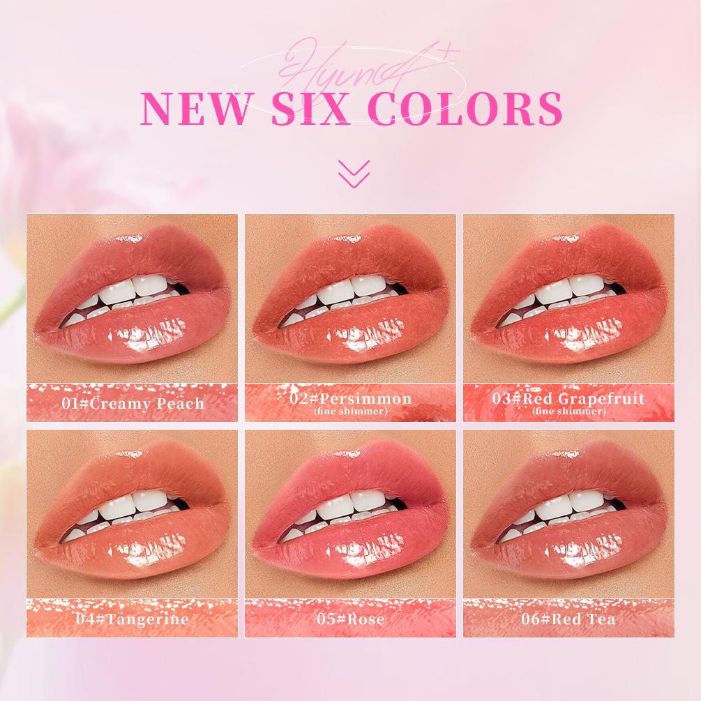 QIBEST Mirror Glow Lipstick Nourishing Moisturising Not Easy To Take Off Natural Three-dimensional Long-lasting Liquid Lipstick