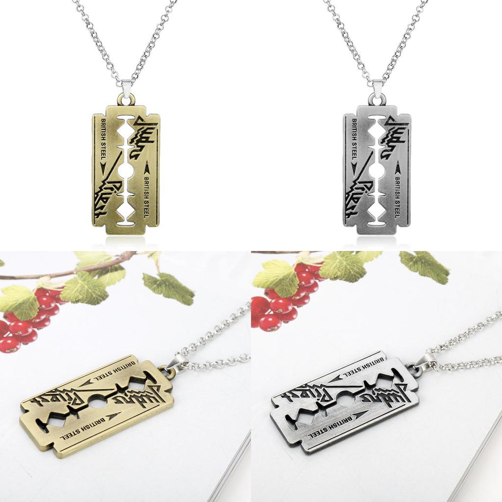 Кулон-ожерелье Judas Priest с лезвием из сплава для подарка и моды