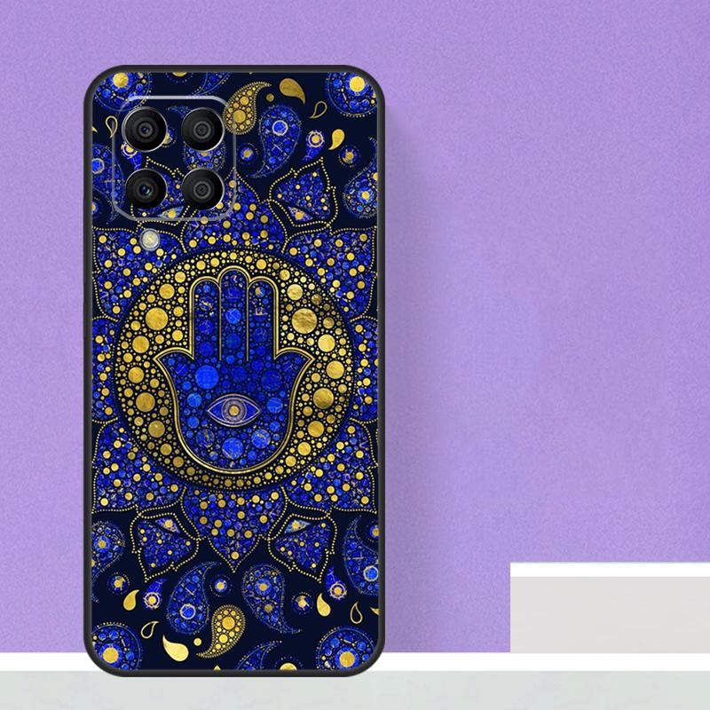 Hamsa Hand of Fatima For Samsung Galaxy M13 M33 M53 M12 M32 M52 M14 M34 M54 M20 M51 M21 M30s M31s M15 M55 Case