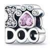 925 Silver Cat Dog Pet Animal Paw Prints Series Charms Beads Fit Bracelets S925 DIY Jewelry Gifts
