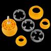 8pcs Round Water Pipe Thread Plate Set with 3 Dies Pipe Threader Plumbing Tool for Electric Drill