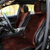 1 шт., короткий плюшевый чехол на сиденье автомобиля, передняя зимняя подушка для автомобильного сиденья из искусственной шерсти, удобный теплый авто плащ