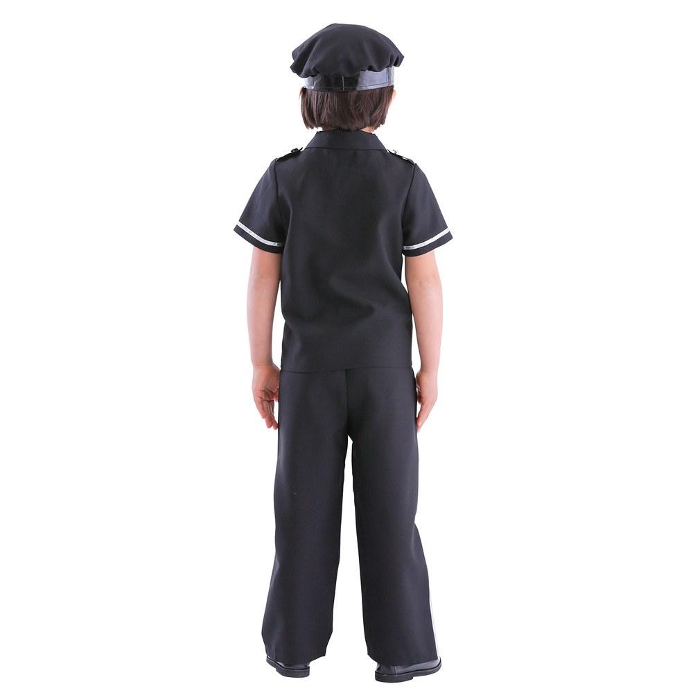Костюм Косплей Хэллоуин Clearstone Super Policeman для Детей 140см Мальчики Черный