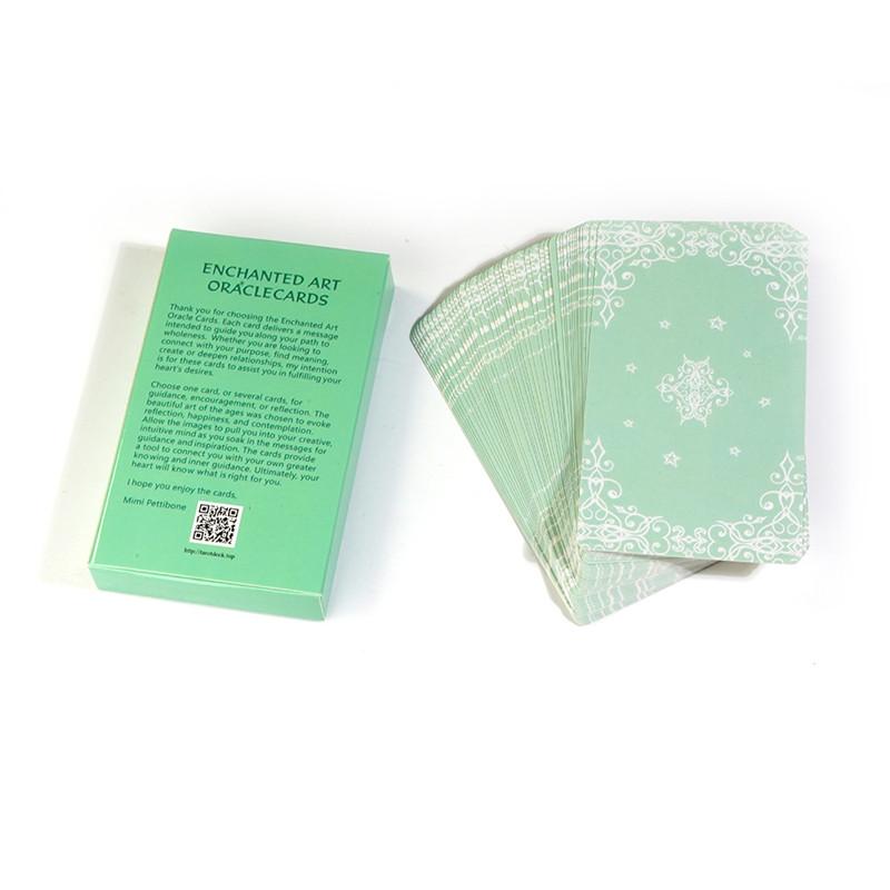 10.3*6cm Enchanted Art Oracle Card Deck 42 Pcs Cards Beautiful Vintage Artwork with Inspiring Messages