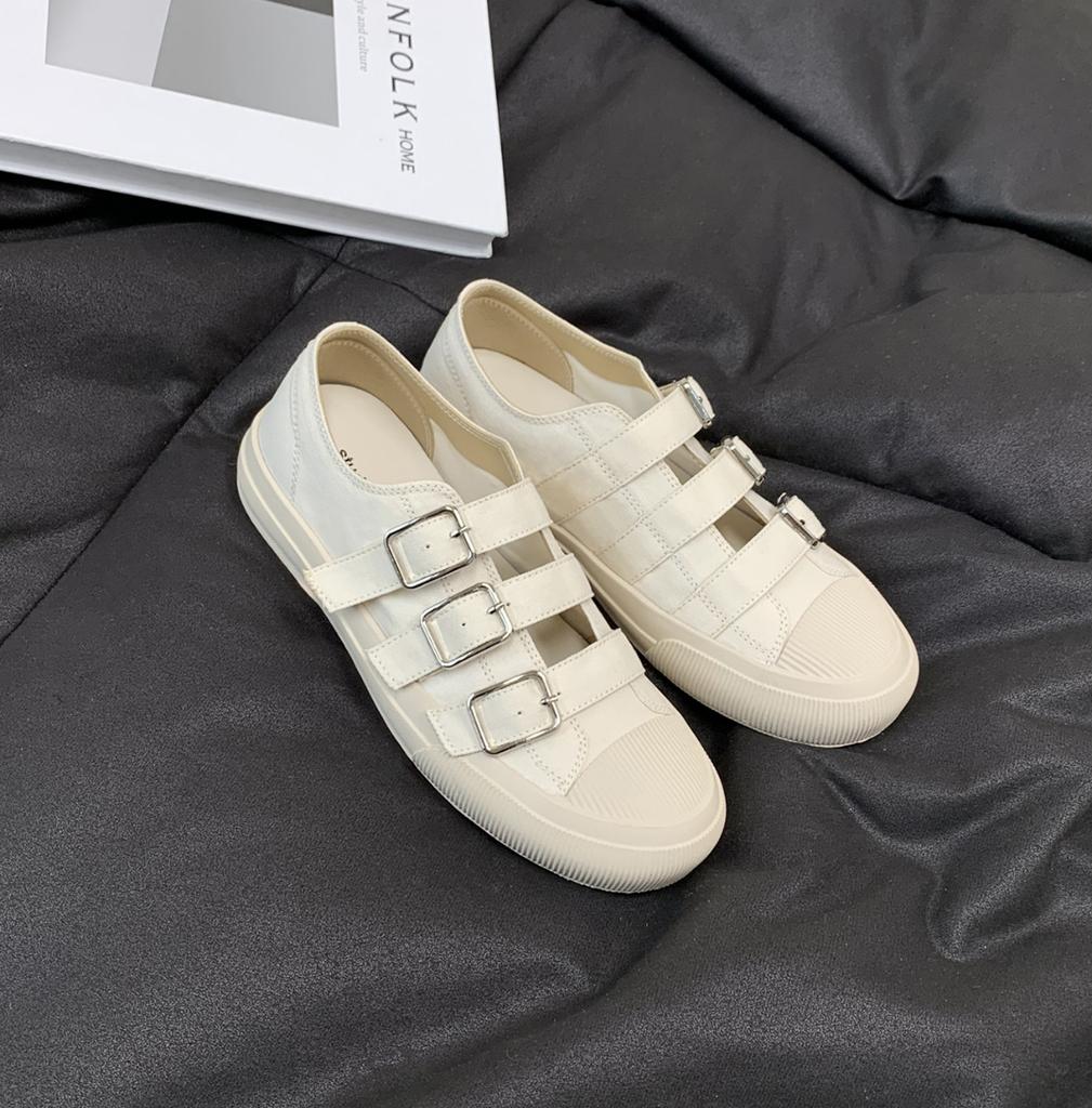 Виноградная мать имеет ту же круглую голову с одной педалью, полая дышащая пряжка, парусиновые туфли, повседневные универсальные спортивные туфли на платформе, женские