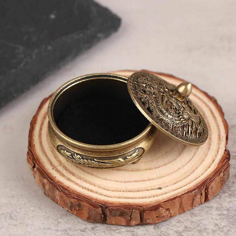 1 шт. Ретро латунная курильница Двенадцать знаков зодиака Курильница Латунный держатель для благовоний с крышкой Сандаловое благовоние Буддизм Домашний декор