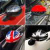 For Mini Cooper One S JCW F54 F55 F56 F57 F60 Before July  The Black Flag Car Outside Rear View Mirror Covers Stickers