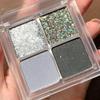 4 цвета акриловые дымчатые матовые мерцающие тени для век палитра блестящих теней для век палитра теней для макияжа телесного цвета черный макияж для глаз YSL