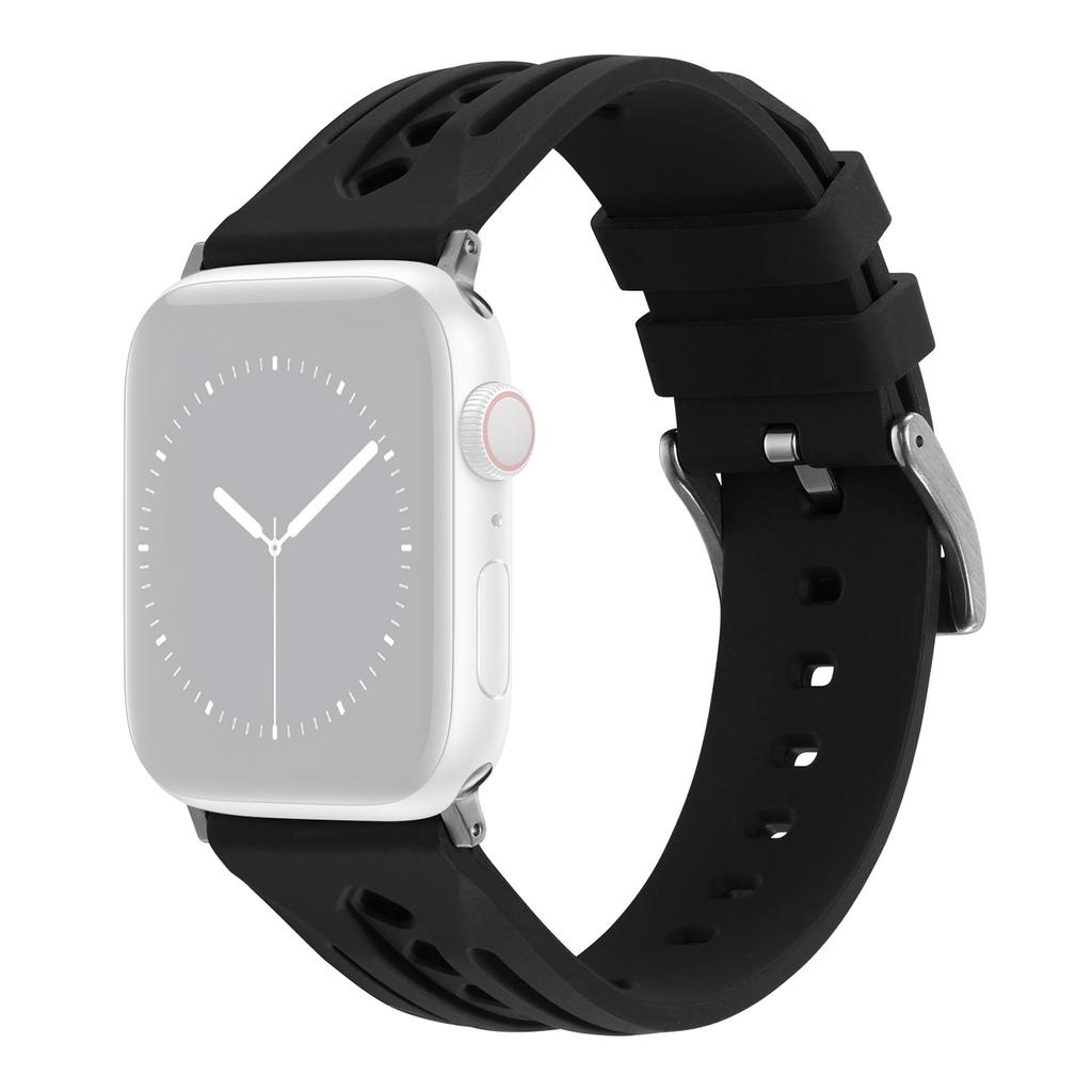 Watch Strap For Apple Watch Series 10 42mm/9 8 7 41mm/SE (2023) SE (2022) SE 6 5 4 40mm/3 2 1 38mm Hollow Silicone Band