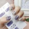 DIY Semi Cured Gel Nail Stickers Long-Lasting Solid Color Nail Strips Patch Slider UV Lamp Cured Decal Nail Manicure Patch