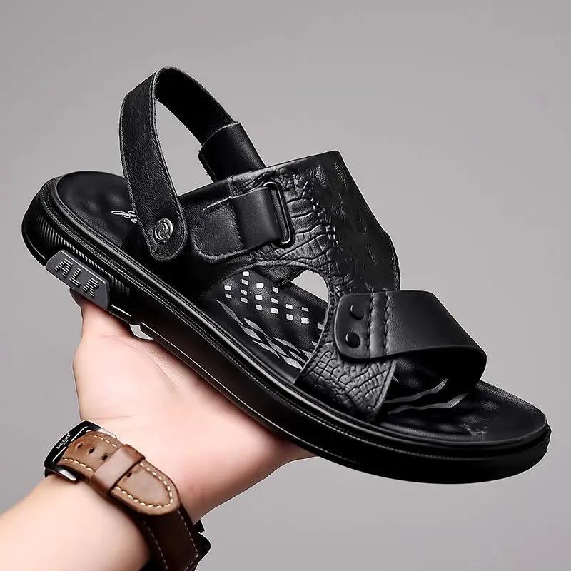 Сандалии для ежедневного использования, пляжная обувь для мужчин, нескользящая, стильная, новое поступление, дешевая распродажа, корейский стиль, удобная распродажа, роскошь HV