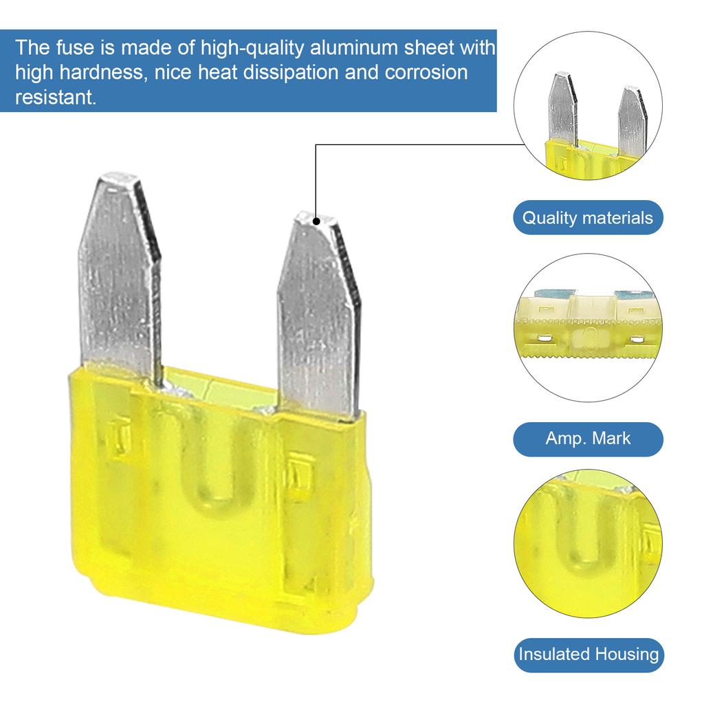 300pcs Fuses Assortment Kit Plug-in Blade Fuse with 2 Circuit Testers Storage Box for Car Truck SUV