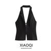 Fashion Style 2024 Spring New Arrival Women's Clothing Stylish Fashion Casual Open Back Hanging Collar Tops 2838777