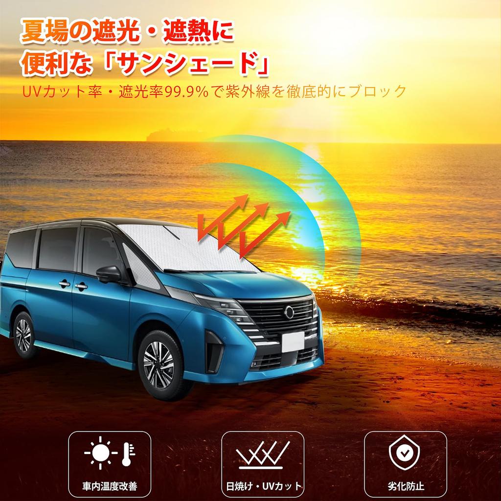 New Serena C28 Series Compatible with SERENA and NC28 This Windshield Sunshade Provides UV Light and Thermal Features a Sunshade with Fabric for UV