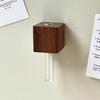 Wooden Test Tube Vase Refrigerator Magnet Hydroponic Plants Propagation Vase Planter Home