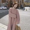 Women's Autumn And Winter Double-sided Imitation Lamb Wool Coat Medium Length Over Knee Loose Fitting Coat
