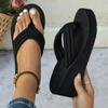 Fashion Ultimate Comfort Black Thick - Sole Flip - Flops - Effortless Style for Summer Days