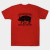 Asian Size Men Black Print T-shirt Some Pig No-Cut Print Cotton Tshirt