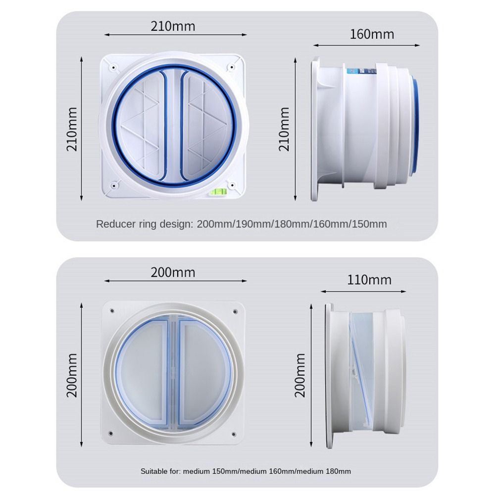 Self-closing Seal Unidirectional Check Valve Ventilation Flue Check Valve Valve Parts