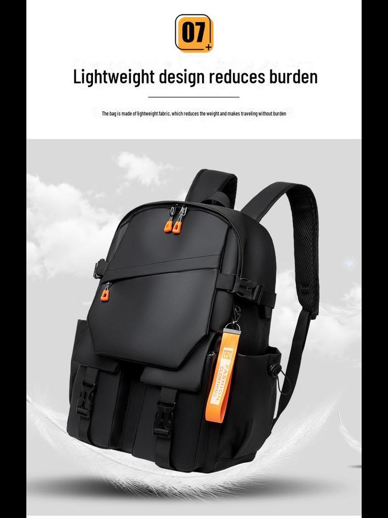 Универсальный нейлоновый рюкзак большой вместимости для учеников младших классов средней школы — унисекс, повседневный и совместимый с компьютером