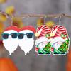 Wear Fashion Glasses Santa Claus Christmas Tree Dwarf Acrylic Drop Earrings for Women Girls Y2K Winged Piggy Stud Earrings Christams Gifts