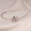 Fashion Accessory Cubic Flower Jewelry Daily Women's Hair Band