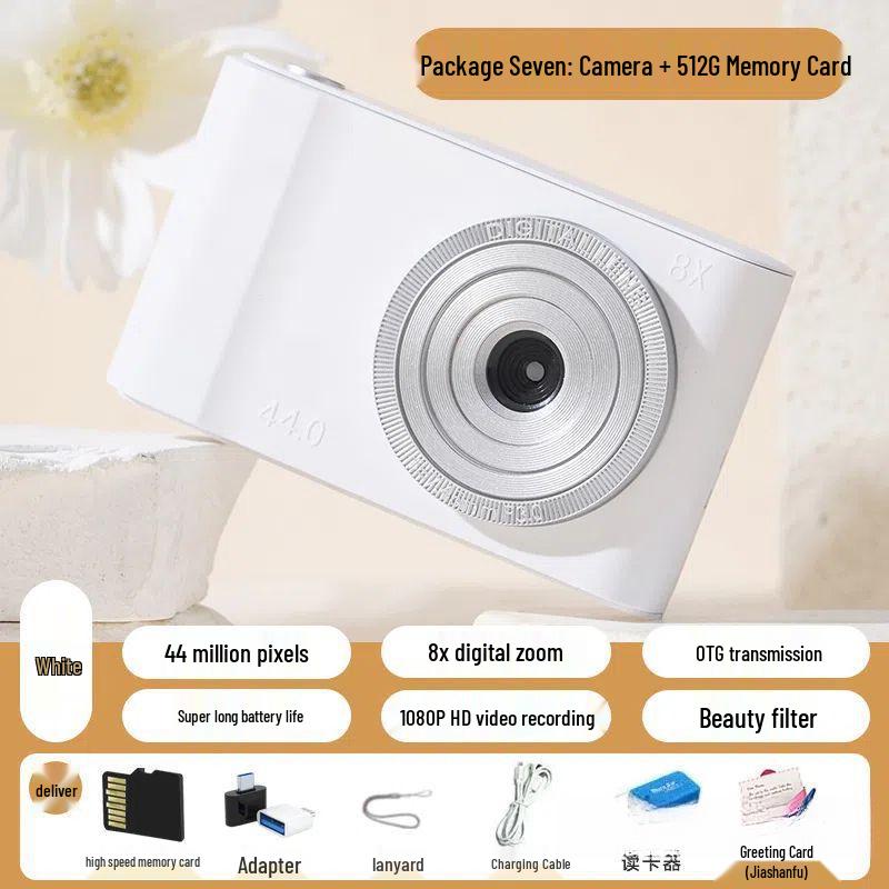Retro HD Dual-Camera: Cute & Portable Digital Camera for Students and Travelers