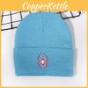 Street Style Spider Pattern Knitted Cap With No Brim For Winter Casual Wear