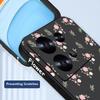 Розовый цветочный принт для Xiaomi 13T Poco X7 F6 Pro X6 M6 C65 Redmi 13C K70E Note 14 Pro 13 12 11 чехол тонкий матовый ударопрочный мягкий чехол-шнурок из ТПУ
