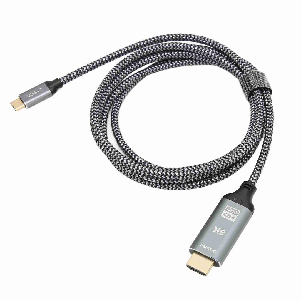 8K USB C To HD Multimedia Interface Adapter Cable Male To Male USB3.1 Type C To HD Multimedia
