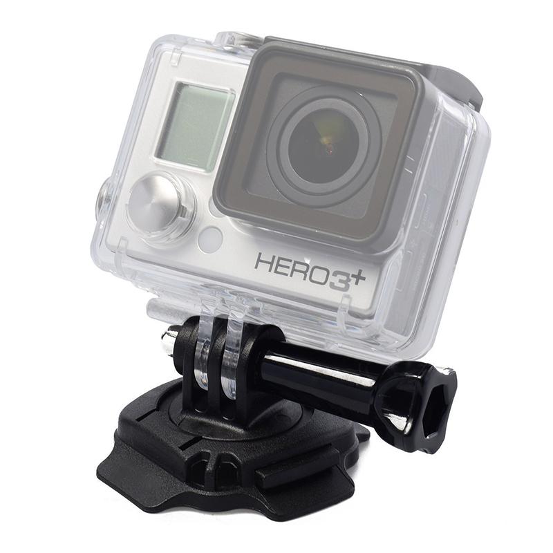 360 Motorcycle Helmet Rotary Adhesive Base Mounts for GoPro 12 11 10 9 8 7 6 5 Session SJ4000 Xiaomi Yi 4K Eken Action Camera
