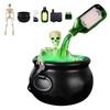 Halloween Decorations Indoor - Cauldron Halloween Decor With Magic Floating Potion Bottles And Diffuser - Party Decoration
