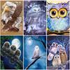 Owl DIY 5D Diamond Painting Full Round Drill Resin Animal Diamond Embroidery Cross Stitch Kits Mosaic Wall Art Home Decor