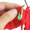 50PCS Colorful Stitch Markers Heart Shape Knitting Needle Clips Plastic Crochet Pins for DIY