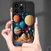 Графический чехол для телефона 'Ночное небо и воздушный шар' для iPhone 16 15 14 13 12 11 X XR XS SE2 SE 8 7 Plus Pro Max Mini Силиконовая задняя крышка
